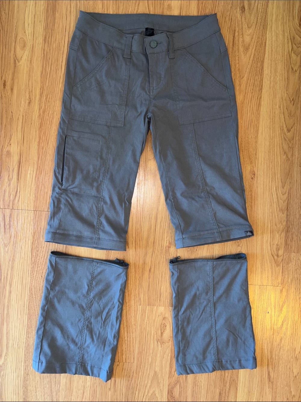 Prana Women’s Gray Zip Off Pants